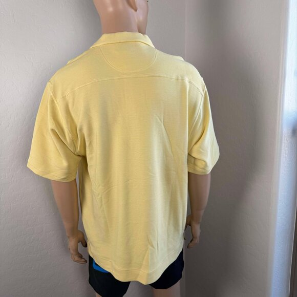 Tommy Bahama Vintage Silk-Cotton Polo Sample T- Shirt Size L - Picture 4 of 10